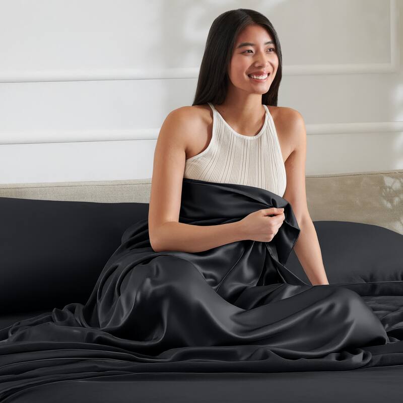 Bare Home Poly Satin Sheet Set