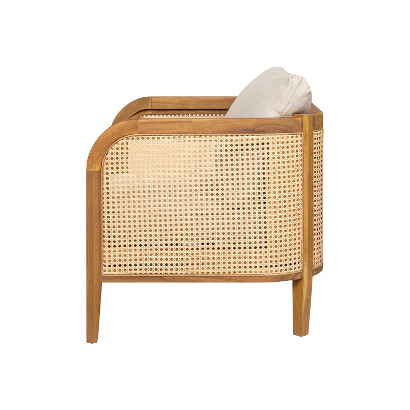 Kirkby Outdoor Patio Cushioned Arm Chair (Excluding the table)