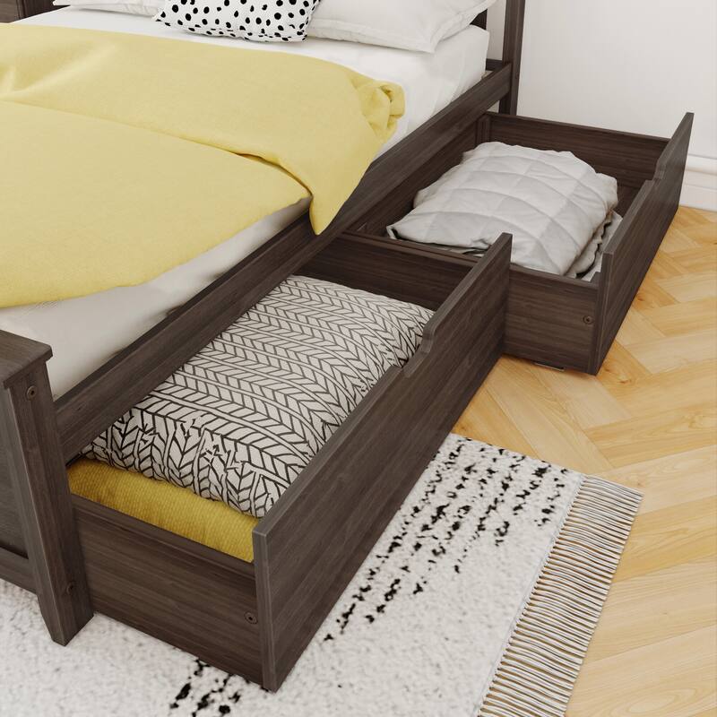 Max and Lily Full Bed with Under Bed Storage Drawers