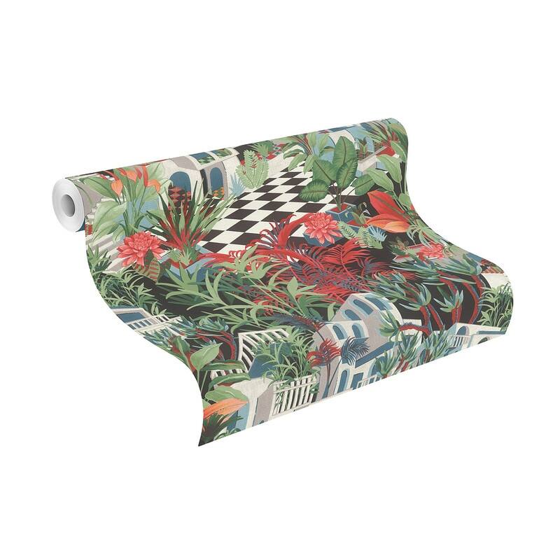 Rasch Merian Multicolor Architectural Wallpaper