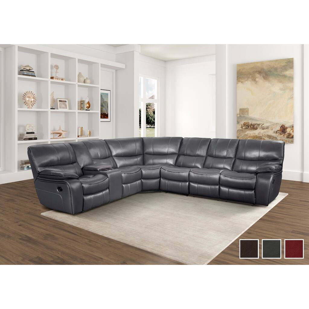 Legrand 4-Piece Modular Reclining Sectional Sofa with Console