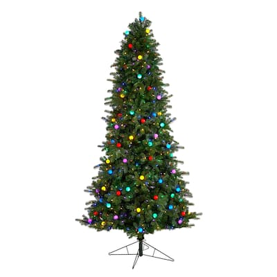 8.5' Montana Mountain Fir Christmas Tree with 800 Lights - 8.6