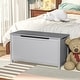 preview thumbnail 9 of 8, Kids Wooden Toy Box Storage with Safety Hinged Lid for Ages 3+ (Gray)