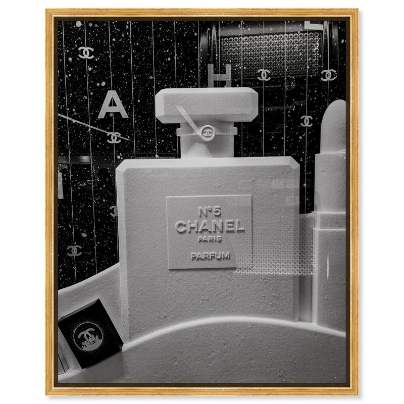 Sculptural Number 5 Canvas by Art Remedy - 16" x 20" - Gold
