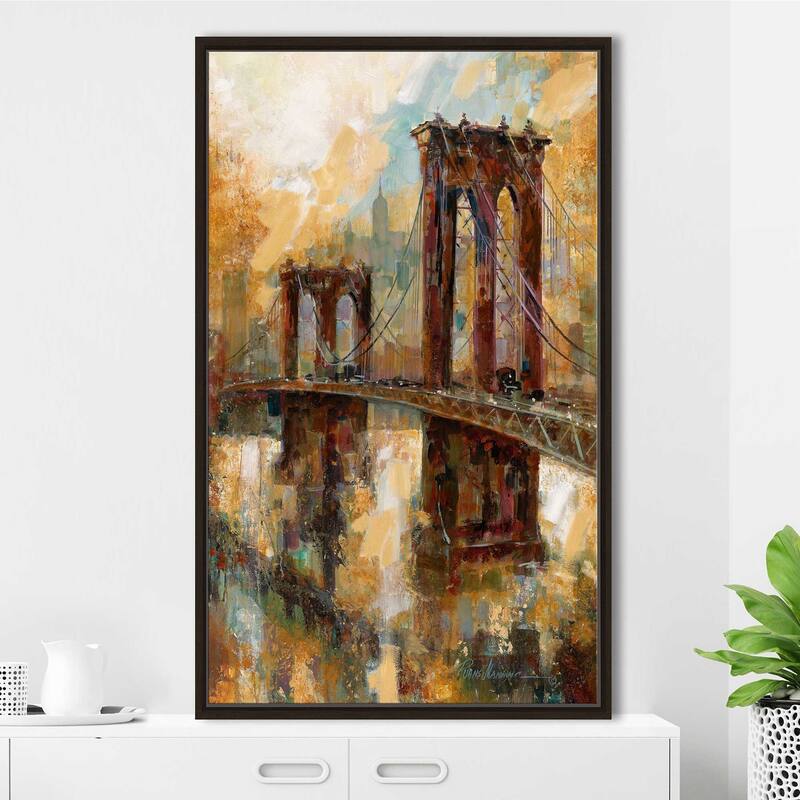 "Crossing Memories" by Ruane Manning Print on Floating Canvas