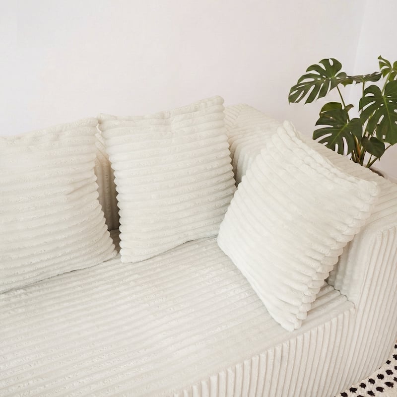 GDFStudio - American Design Modular 130" U-Shaped Sectional Sofa, Chaise Lounge with Reversible Layout