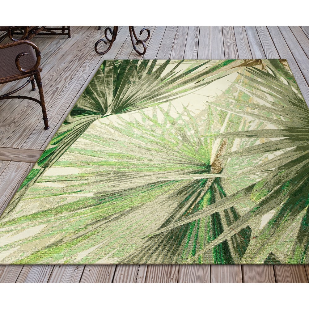 Liora Manne Marina Palm Fan Indoor/Outdoor Rug