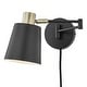 preview thumbnail 19 of 25, Light Society Alexi Plug-In Wall Sconce Black