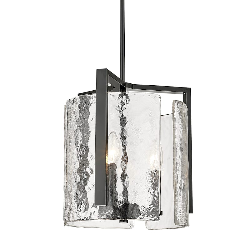 Golden Lighting Aenon 3-light Pendant in Matte Black