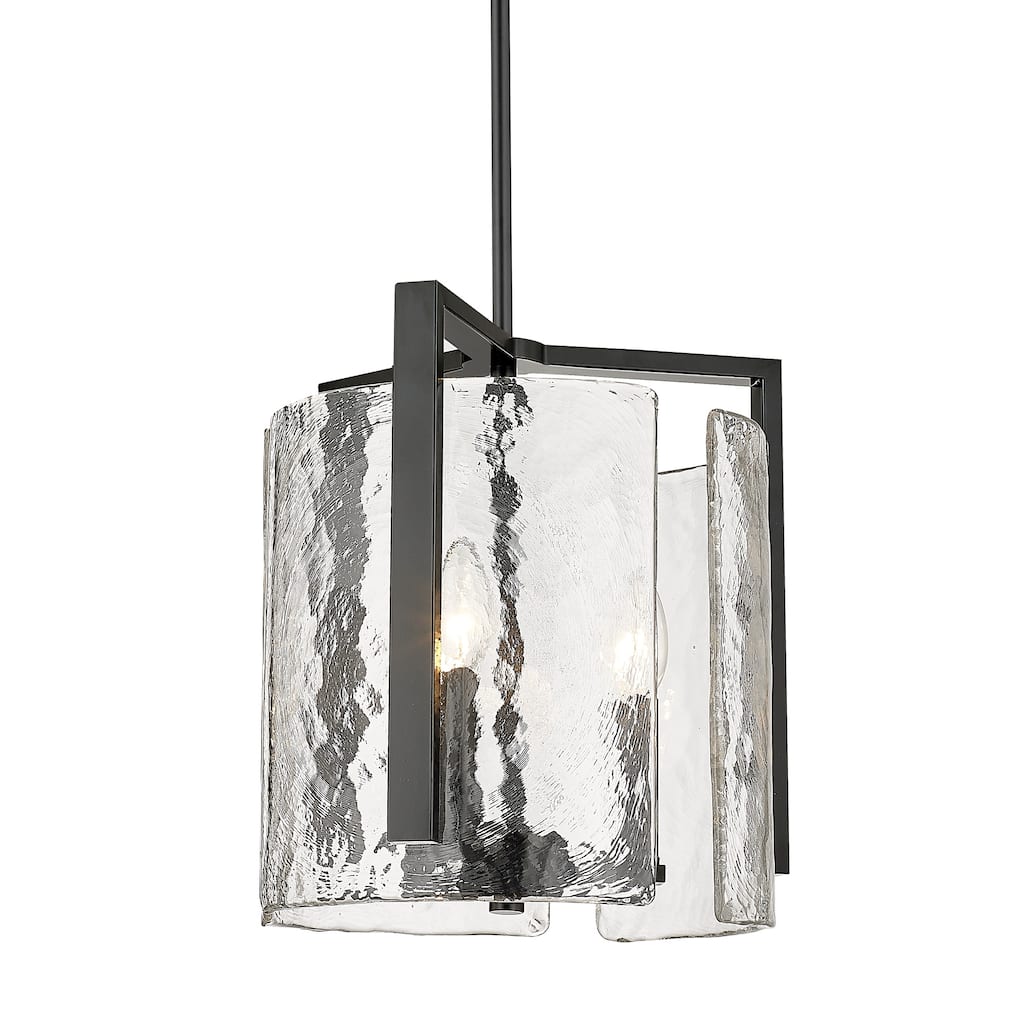 Golden Lighting Aenon 3-light Pendant in Matte Black