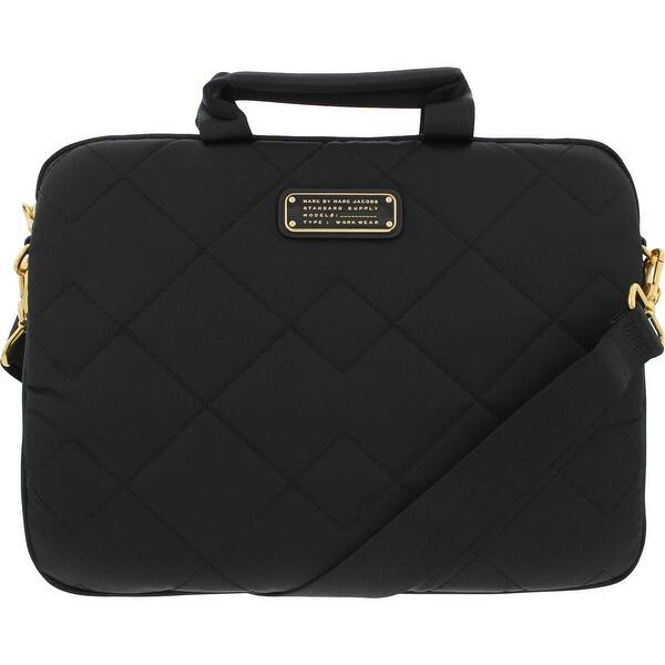 Marc By Marc Jacobs Laptop Bag Quilted Faux Trim Overstock 19875420