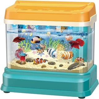 fish tank accessories for fish to play SpringSmart Aquarium Hideaway Rock Cave Aquatic Pets Breed, and Rest, Safe and Non-Toxic Ceramic Ornaments, Decor Stone for hiding spots Aquarium Floating Island with Artificial