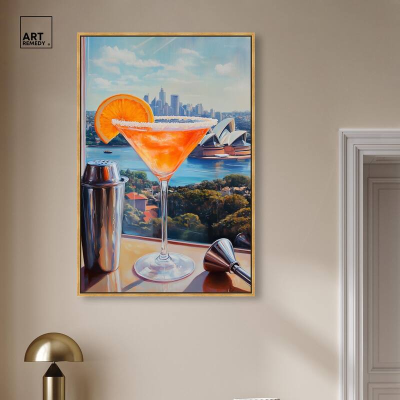 Classy Drink in Australia Canvas by Art Remedy
