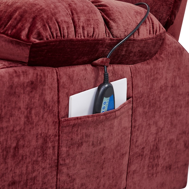 Christopher Knight Home Power Lift Recliner Chair for Elderly Infinite Position Lay Flat 180° with Heat Massage