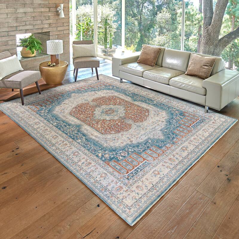 Gertmenian Florance Opulent Traditional/ Modern/ Casual Viscose Acrylic Woven Indoor Quality Area Rug Collection