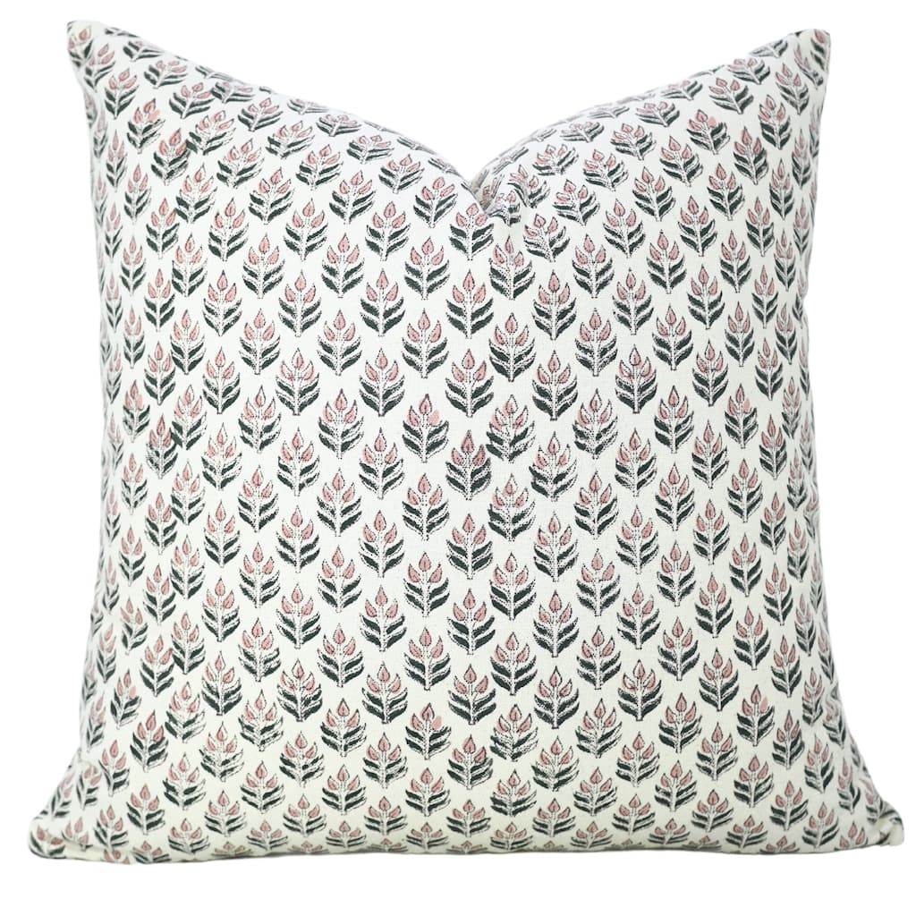 Fabdivine Cotton Fabric Block Print Farmhouse Pillow or Cushion Case