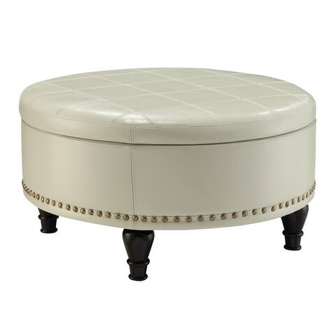 Copper Grove Payara Round Storage Ottoman