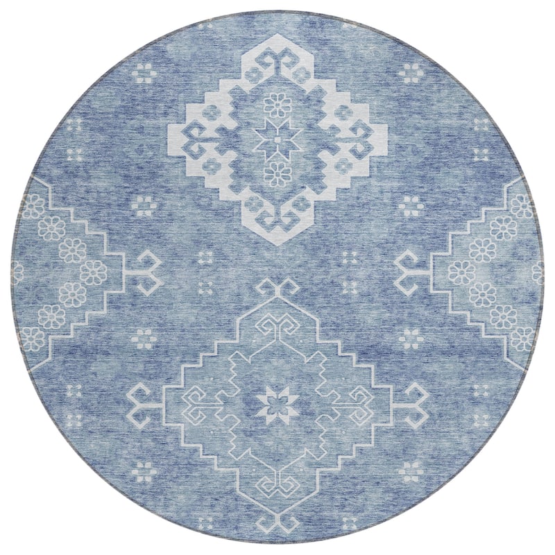Machine Washable Indoor/ Outdoor Chantille Traditional Boho Rug