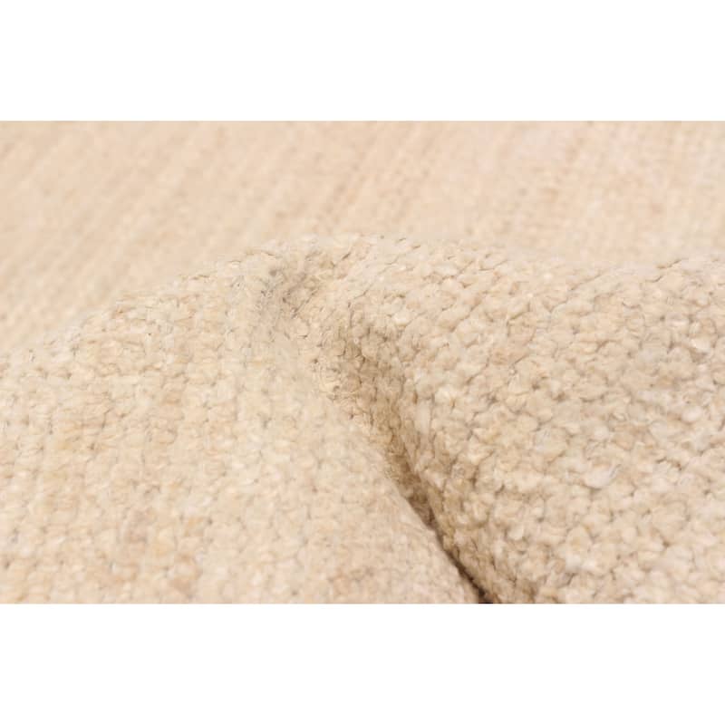 ECARPETGALLERY Hand-knotted Loreto Cream Silk Rug - 9'7 x 14'7