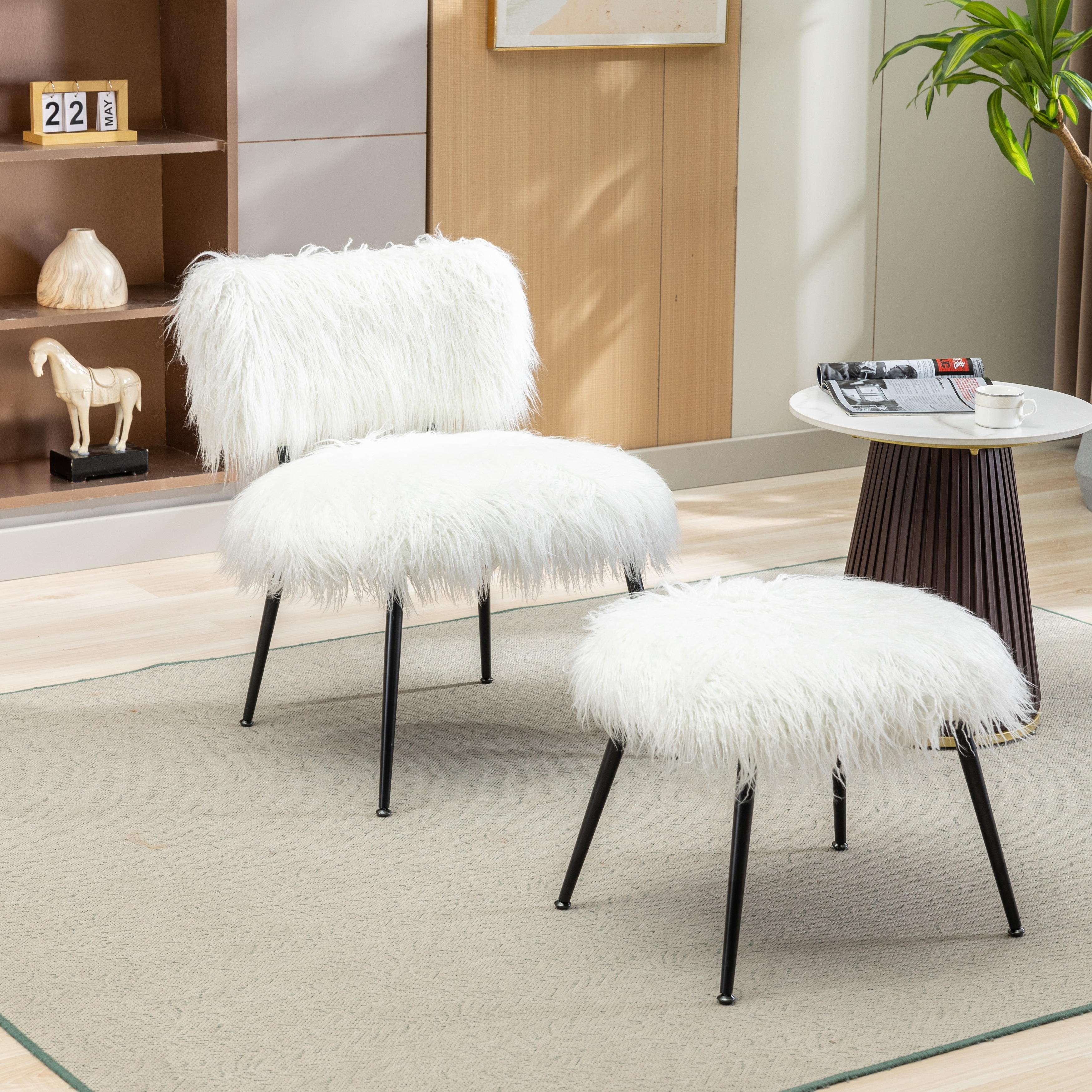 Fluffy discount comfy chair