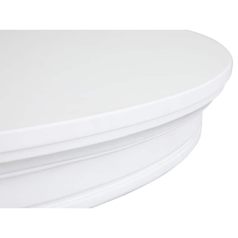 Magnussen Home Charleston White Dove Extendable 48" Round Dining Table - 48''W x 48''D x 30''H