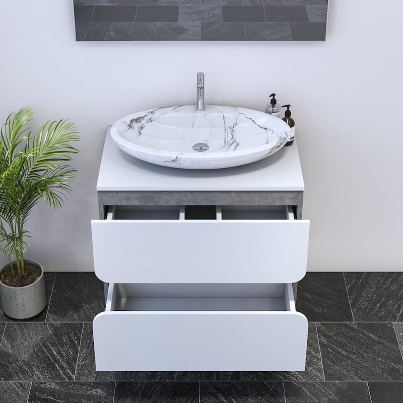 Azurro 2S 80 Floating Bathroom Vanity (32" Width)