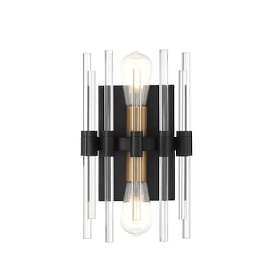 Savoy House 9-1935-2 Santiago 2 Light 14" Tall Bathroom Sconce