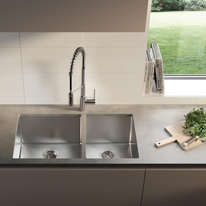 Kraus KHU103-33-100-75MB Standart PRO 32-3/4" Undermount Double Basin