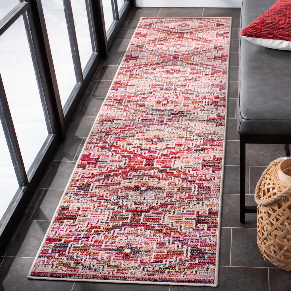 SAFAVIEH Montage Trine Indoor/ Outdoor Waterproof Patio Backyard Rug