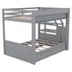 preview thumbnail 12 of 34, Wood Convertible Full Size Bunk Bed with Storage Staircase,Bedside Table and 3 Drawers