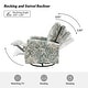 preview thumbnail 36 of 52, Roderich Farmhouse Floral Print Swivel Rocker Recliner with Rolled Arms by HULALA HOME