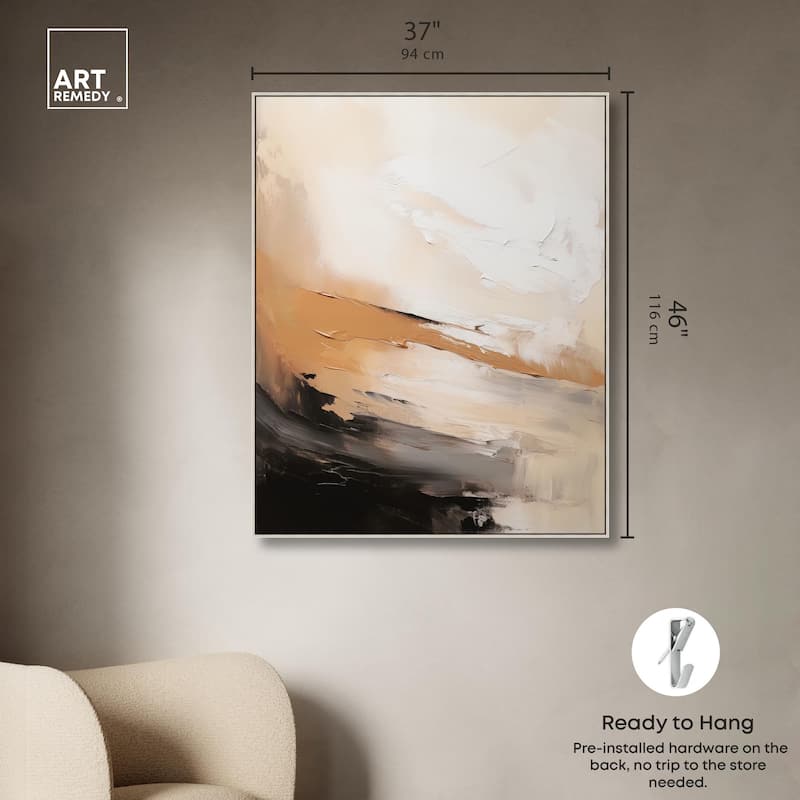 Baked Clay III Canvas by Art Remedy