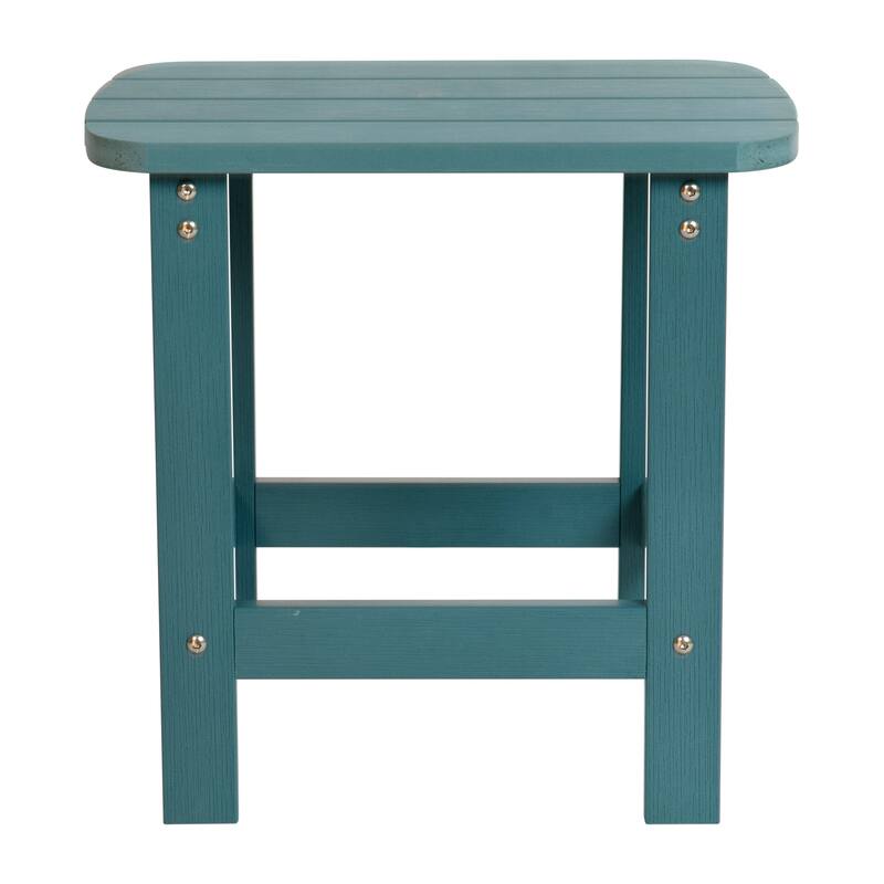All-Weather Poly Resin Adirondack Side Table - Patio Table