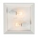 preview thumbnail 4 of 2, Golden Lighting Smyth 2-light Flush Mount in Natural White
