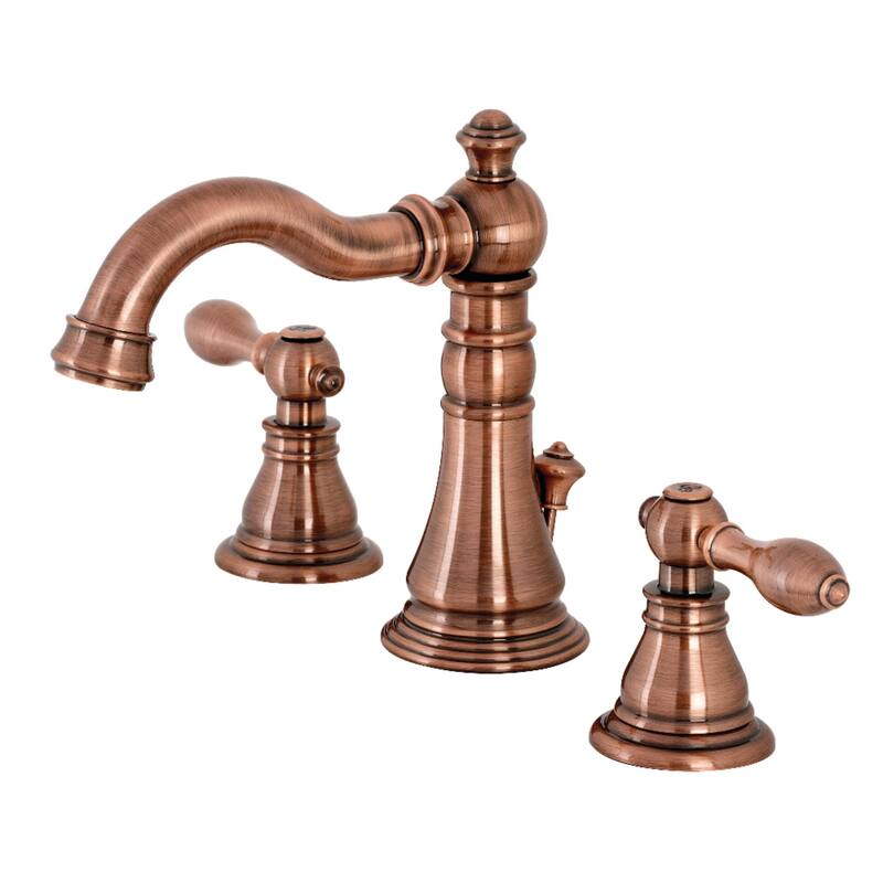 Kingston Brass American Classic 8 in. Widespread Bathroom Faucet in Antique Copper