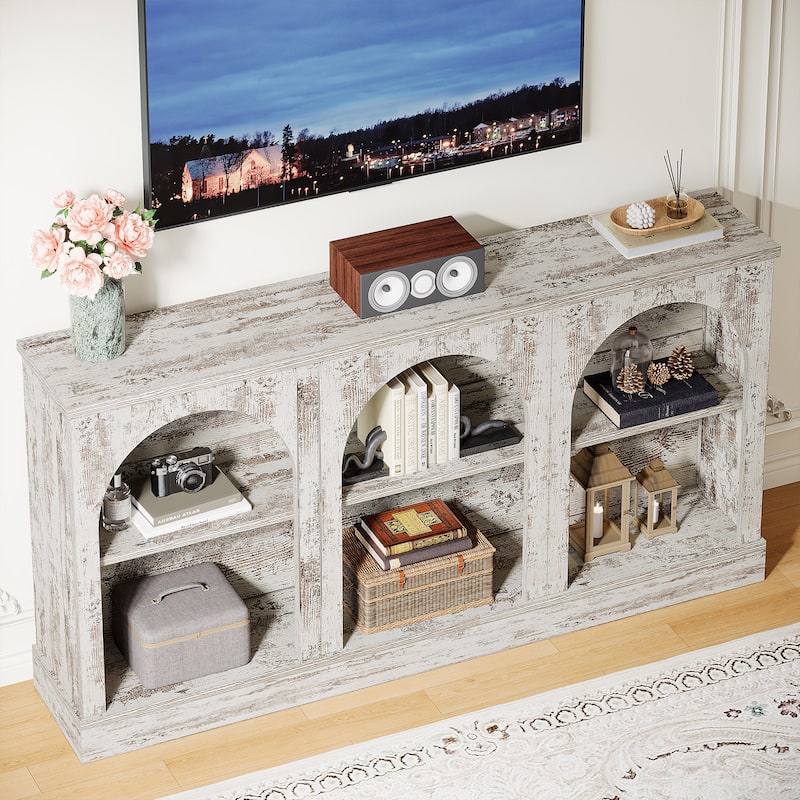 TV Stand for 55/60/65 Inch TV, Farmhouse Country Entertainment Center