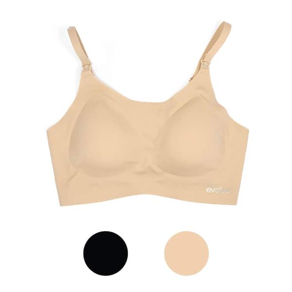 slide 2 of 6, Evolve Pumping and Nursing Bra, Black (Medium) - Medium Medium - Black