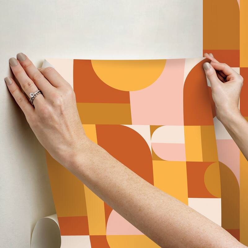 Very Gay Paint Boxanne Orange Peel and Stick Wallpaper