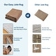 preview thumbnail 13 of 38, Area Rugs Modern Bordered Rug Easy Jute Rug Non-Slip Low Pile Indoor Outdoor Rugs for Living Room Patio Backyard