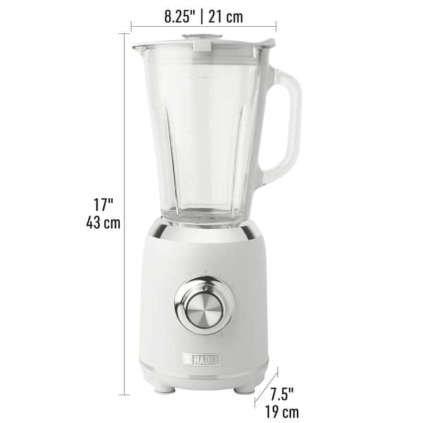 dimension image slide 1 of 2, Haden Heritage 56 Ounce 5-Speed Retro Blender with Glass Jar