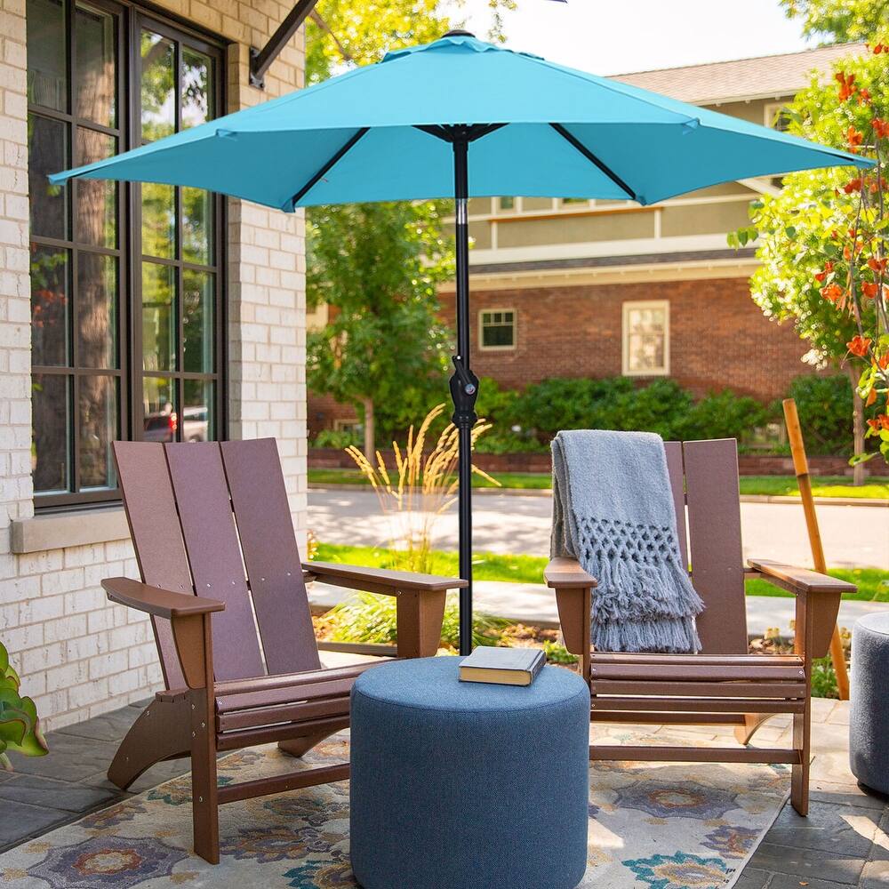 Ainfox 7.5ft Patio Umbrella with Base Outdoor Umbrella