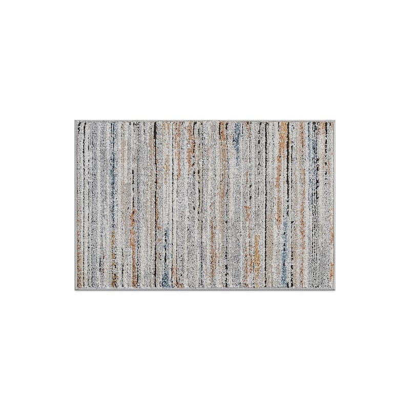 Multi-Tonal Area Rug for Living Room, Entryway, or Playroom - Easy to Clean and Family Friendly