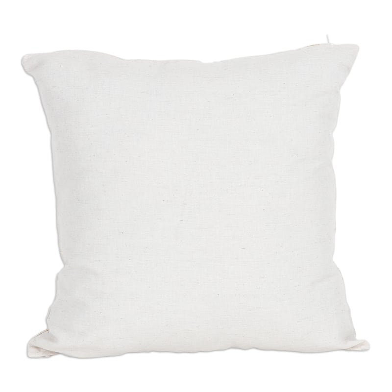 Novica Handmade Delhi Blossoms Printed Cushion Covers (Pair)