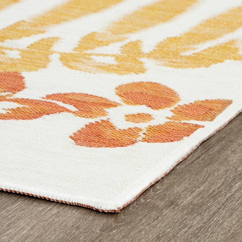 Alfresco Nautical & Coastal Floral & Botanical Reversible Indoor/Outdoor Area Rug