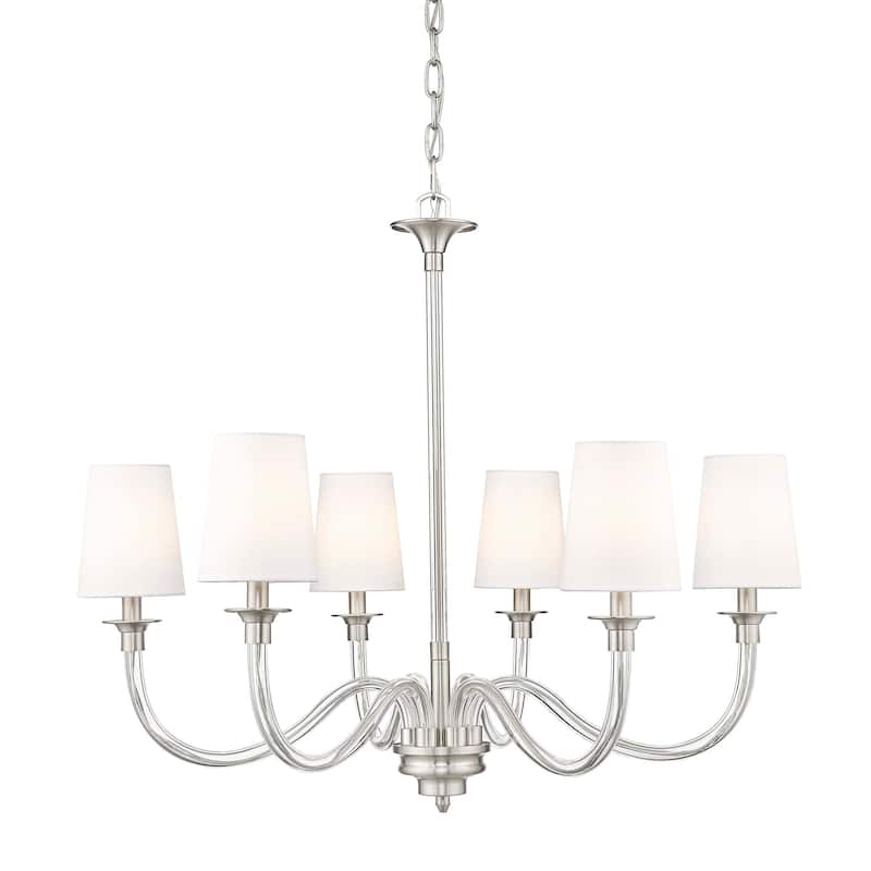 Z-Lite 1950-6 Katerina 6 Light 32" Wide Chandelier - Brushed Nickel