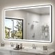 preview thumbnail 18 of 36, KIOTEE Rectangular Framed Front & Back LED Lighted Anti-Fog Tempered Glass Bathroom Vanity Mirror with ETL and 3-Year Warranty 48x32