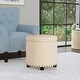 preview thumbnail 9 of 8, HomePop Storage Ottoman with Nailheads