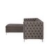 preview thumbnail 3 of 3, ACME Sullivan Sectional Sofa in Gray Velvet