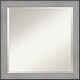 Outline Grey Framed Bathroom Vanity Wall Mirror - Overstock - 32224601