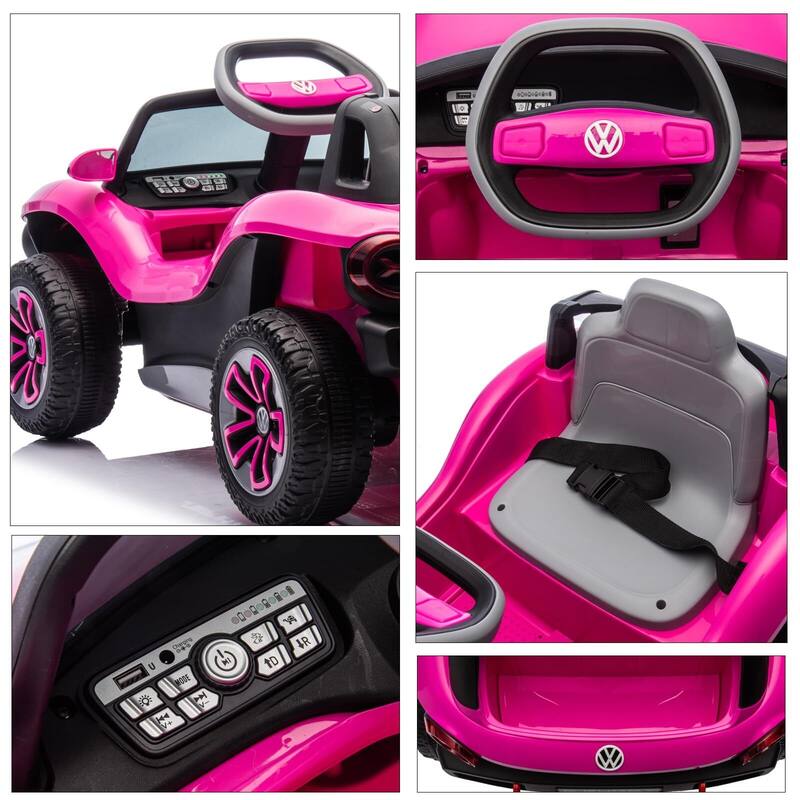 12V Ride On Car for Kids Licensed Volkswagen Beetle